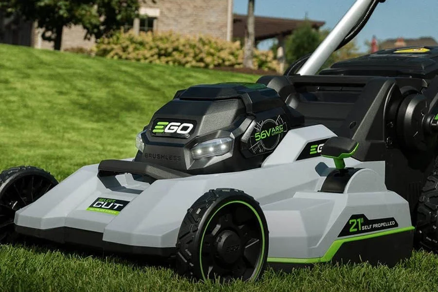 self powered lawn mower