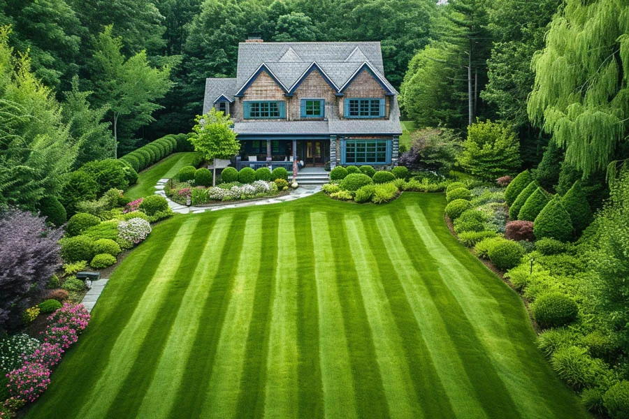 self powered lawn mower